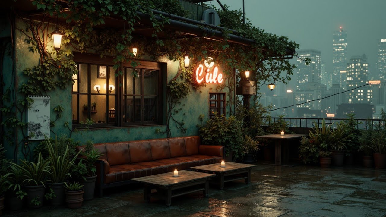 Smooth Lofi Beats Podcast for Rainy City Nights ~ Расслабление Учеба Фокус Сон Атмосфера