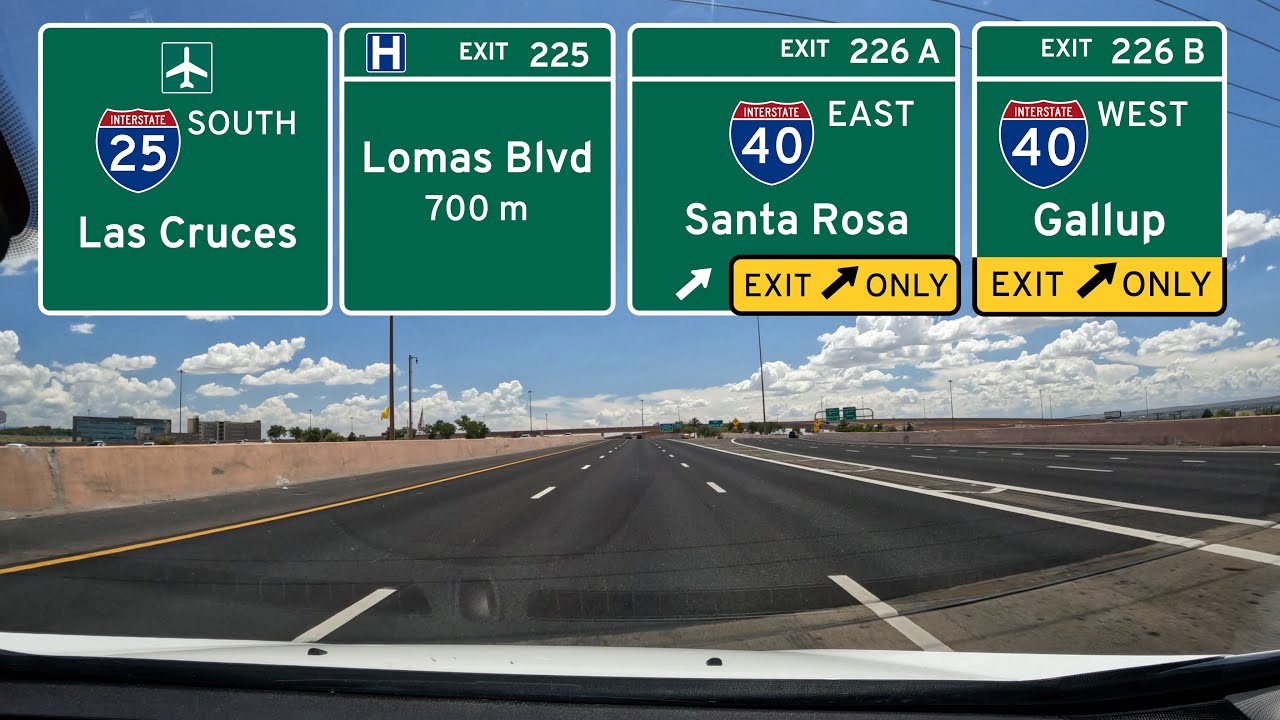 I-25 South through Albuquerque