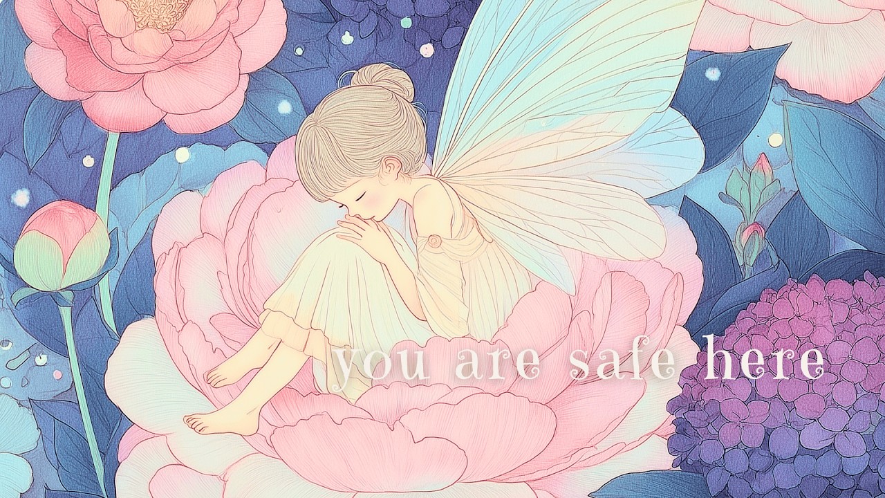 You Are Safe Here 🌸 Soft Fairy Lullaby for Deep Sleep & Anxiety Relief