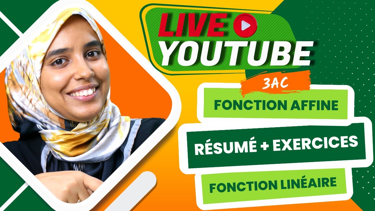 3AC Maths | fonctions linéaires vs fonctions affines ( résumé + exercices )