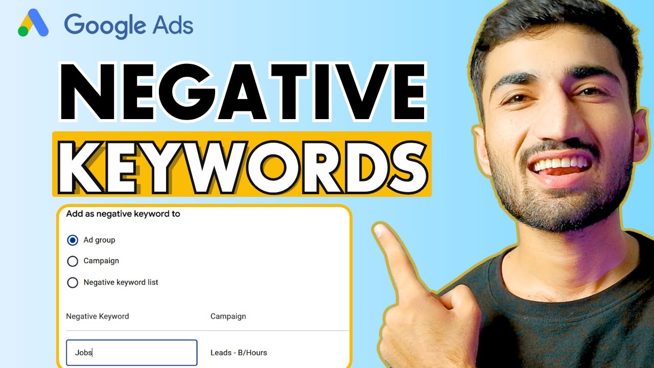 The PERFECT Way to Find and Add Negative Keywords in Google Ads (AdWords)