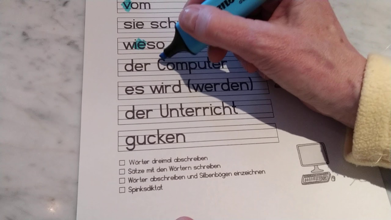 Klassenwörter Nr. 9 Einführung 2. Schuljahr