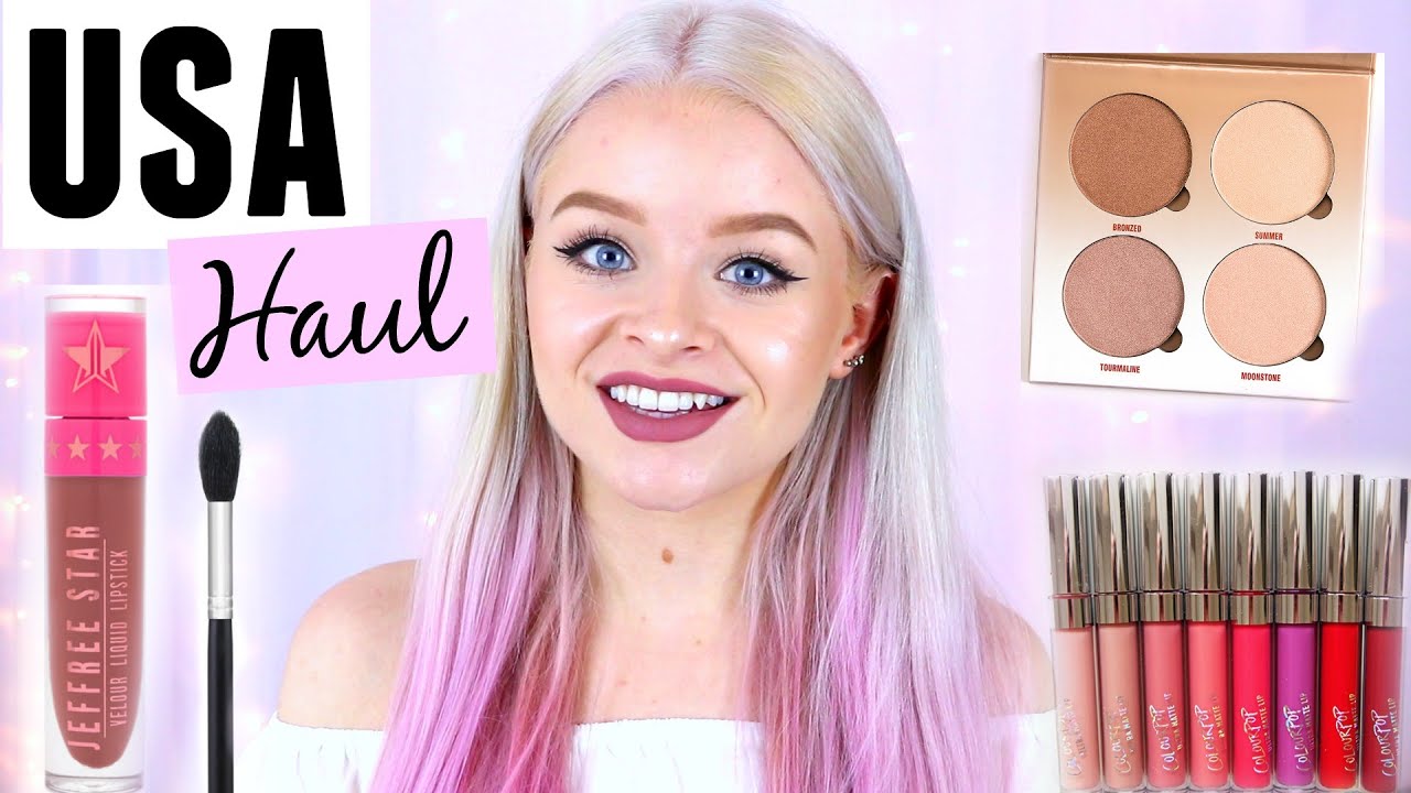 USA MAKEUP HAUL (+ NEW HAIR!) | sophdoesnails