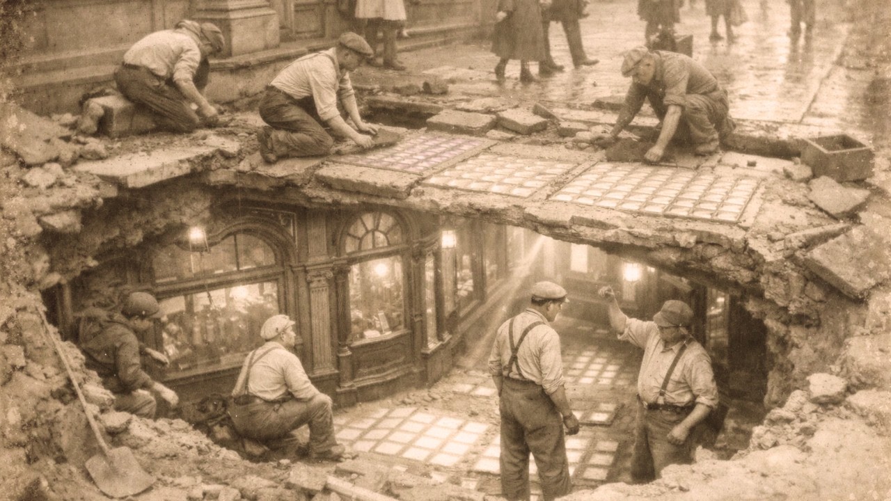 There's Glass in the Sidewalk Outside Every Old Building — It Lit the Floor They Buried