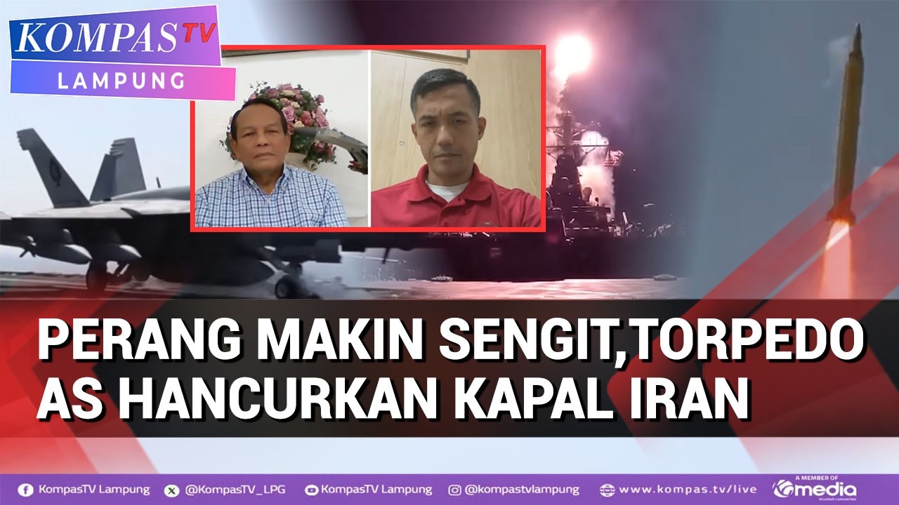 Torpedo AS Hancurkan Kapal Iran, Perang Bisa Meluas?