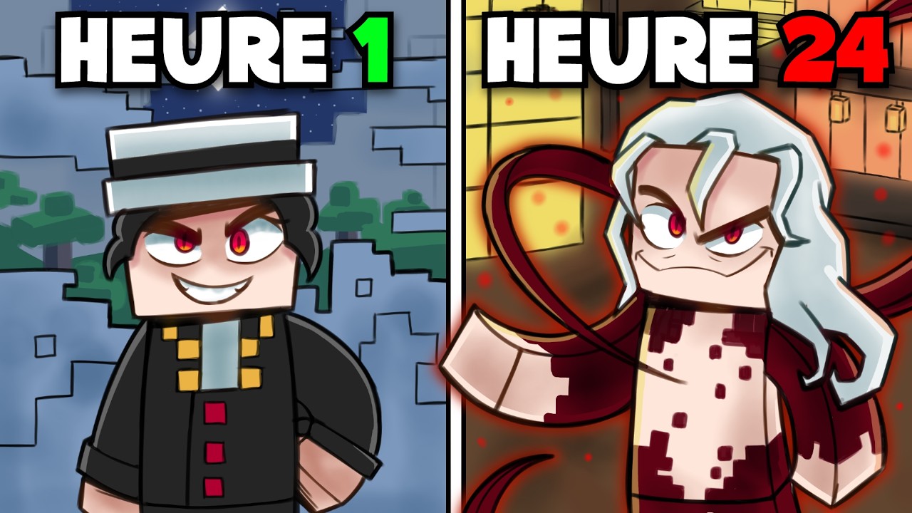 J'AI SURVÉCU 24H en tant que MUZAN dans MINECRAFT DEMON SLAYER !