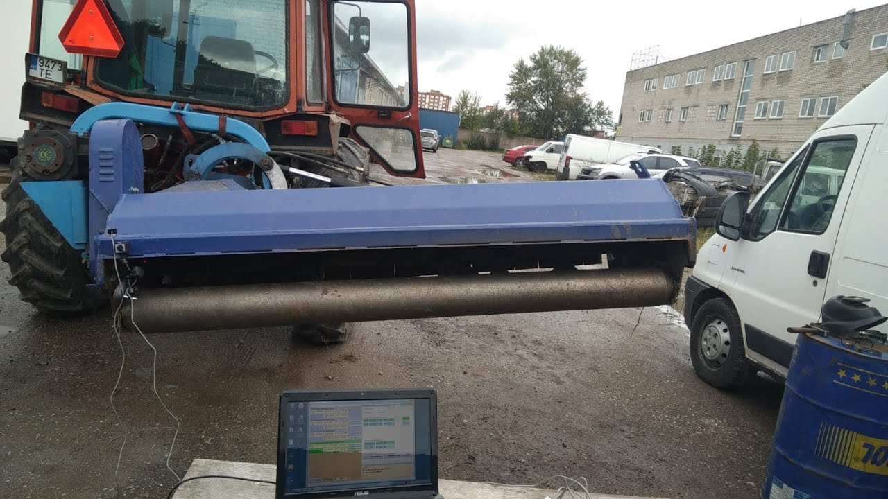 Dynamic Balancing of a Rotary Mower Rotor Using Balanset-1A