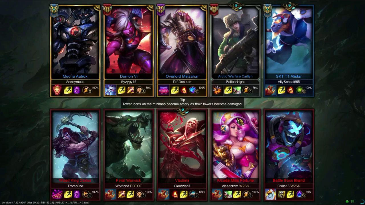 League of Legends - Overlord Malzahar vs. Vladimir (Summon Aery)