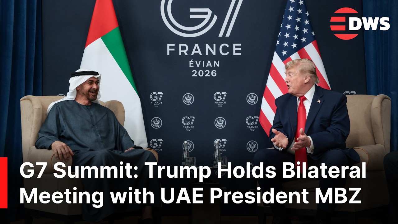 BREAKING: President Trump Holds Key Meeting with UAE Leader Mohamed bin Zayed at G7 Summit | AC14
