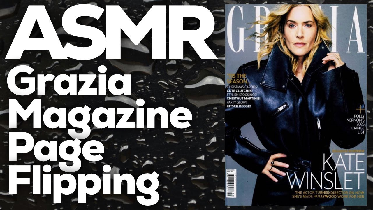 ASMR, Grazia Magazine Page Flipping, StevenAntonyASMR