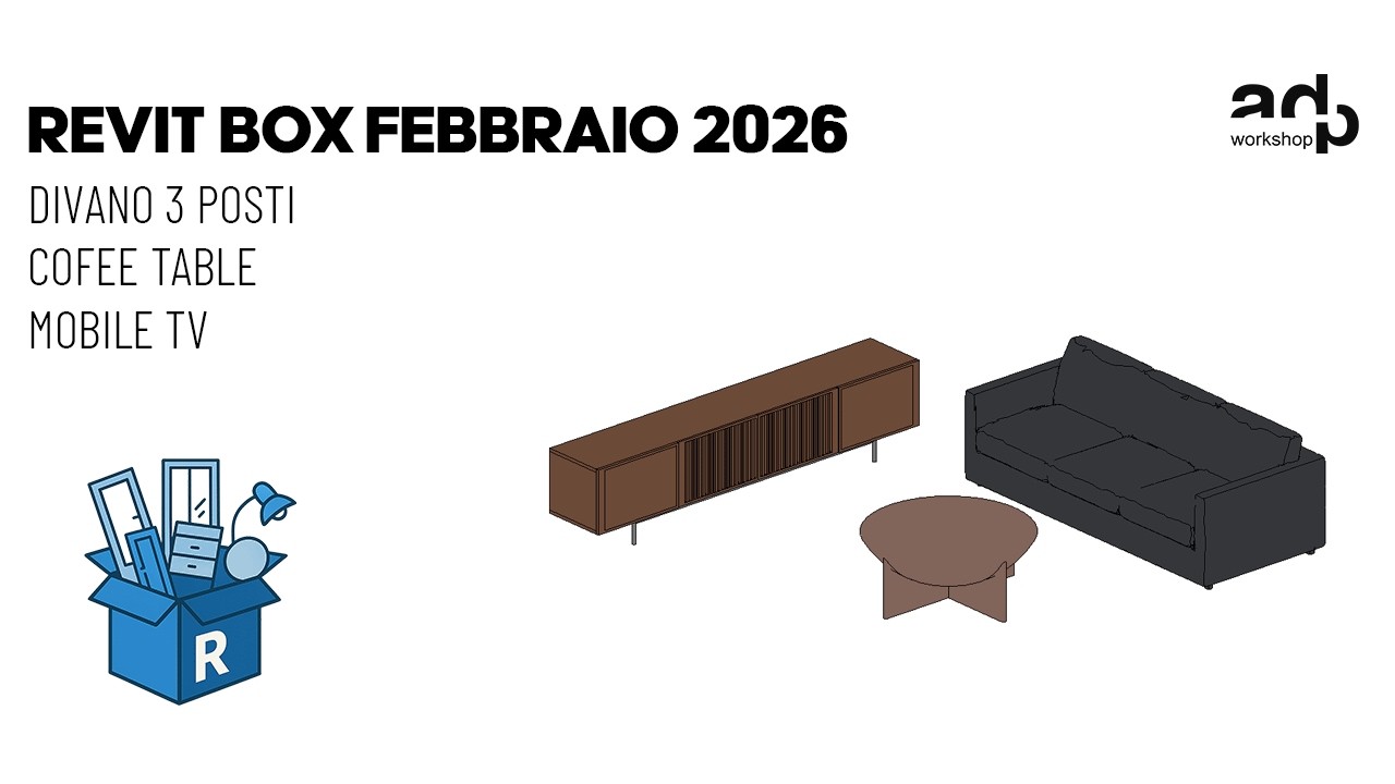 Revit Box Febbraio: Il pacchetto dedicato al soggiorno