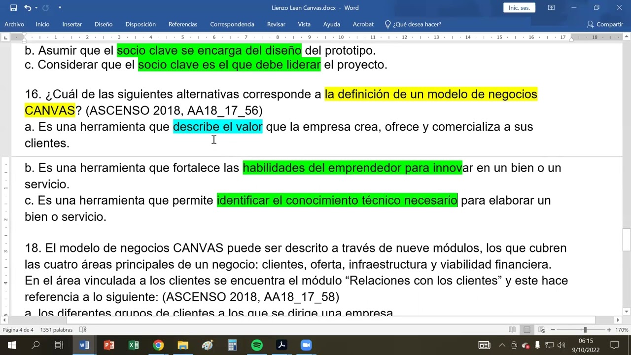 Especialidad Educación para el Trabajo (EPT): Lienzo Lean Canvas y SCAMPER