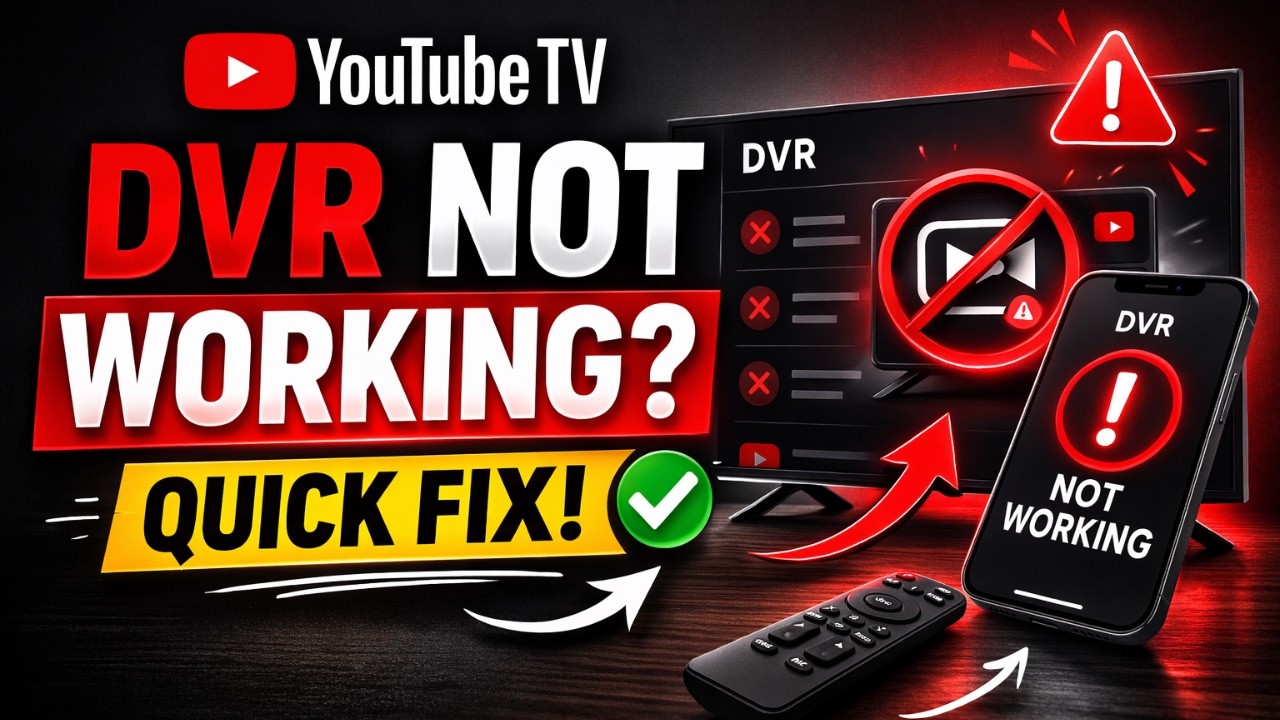 How to fix YouTube TV DVR not working