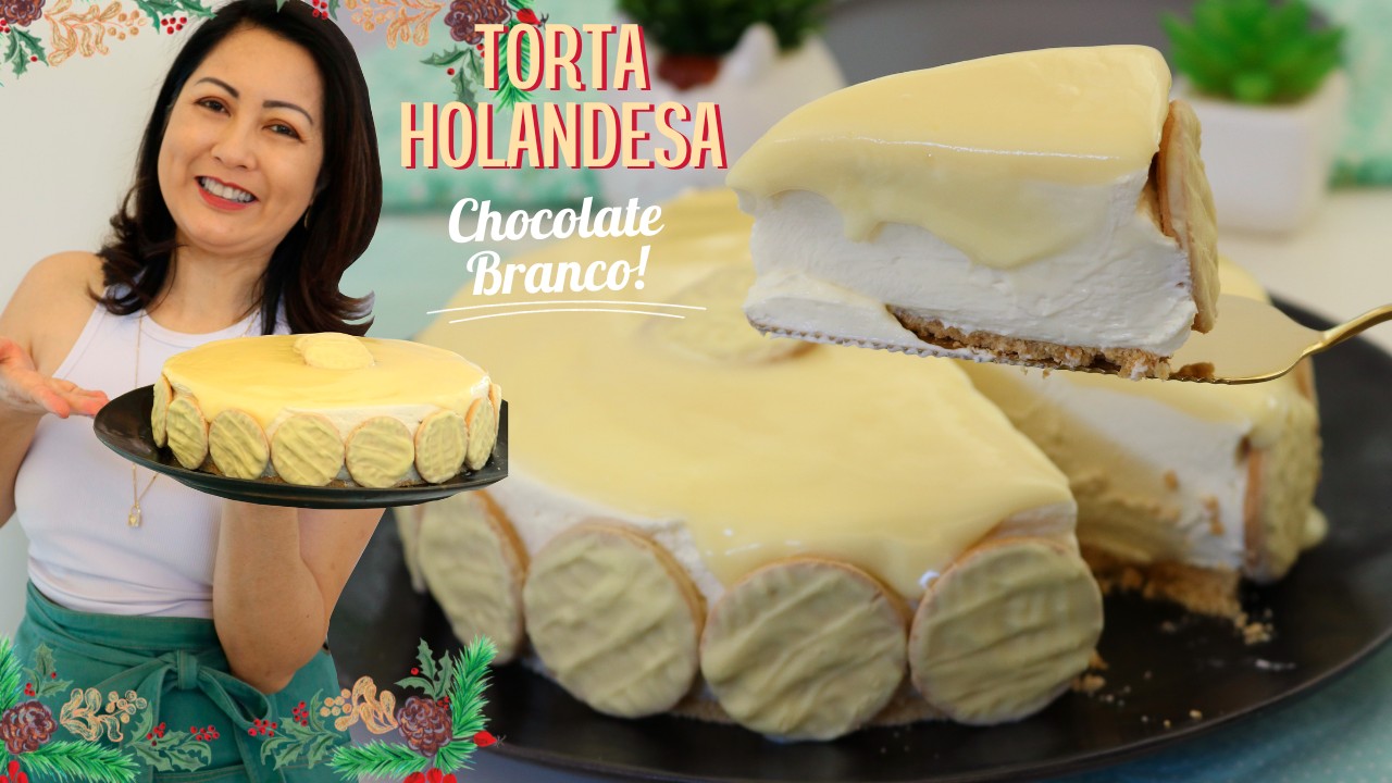 A CREMOSIDADE DESSA TORTA É PERFEITA - TORTA HOLANDESA DE CHOCOLATE BRANCO - Dika da Naka