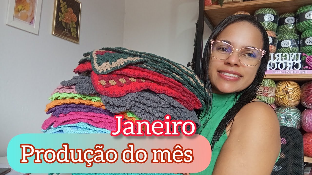 📌 Produção do mês de janeiro/mais de 1.000,00 reais em produção/ vem conferir 😍 #artesanato 