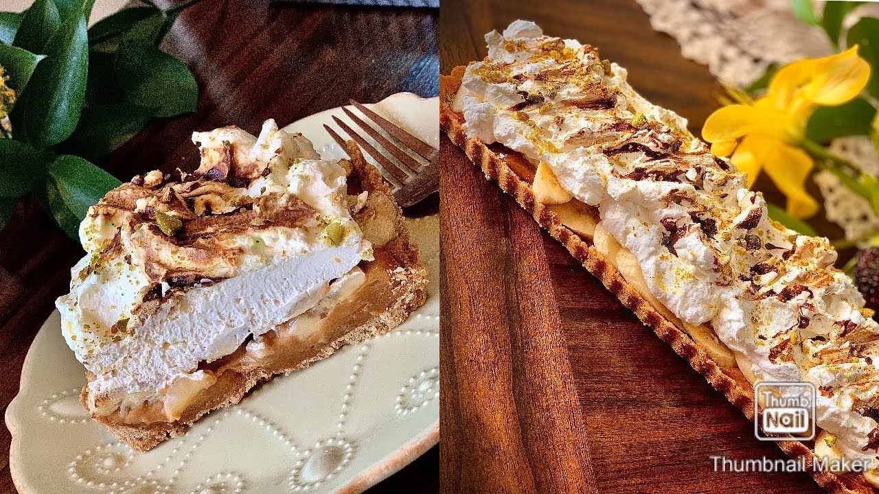 Banoffee pie تحلية المطاعم الراقية بالكراميل بانافي جد سهلة وراءعة