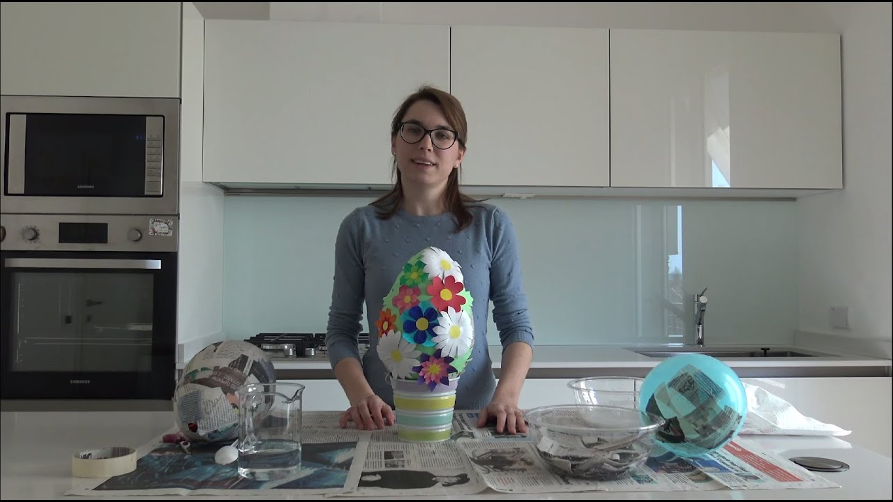 Come realizzare delle uova di Pasqua in cartapesta!