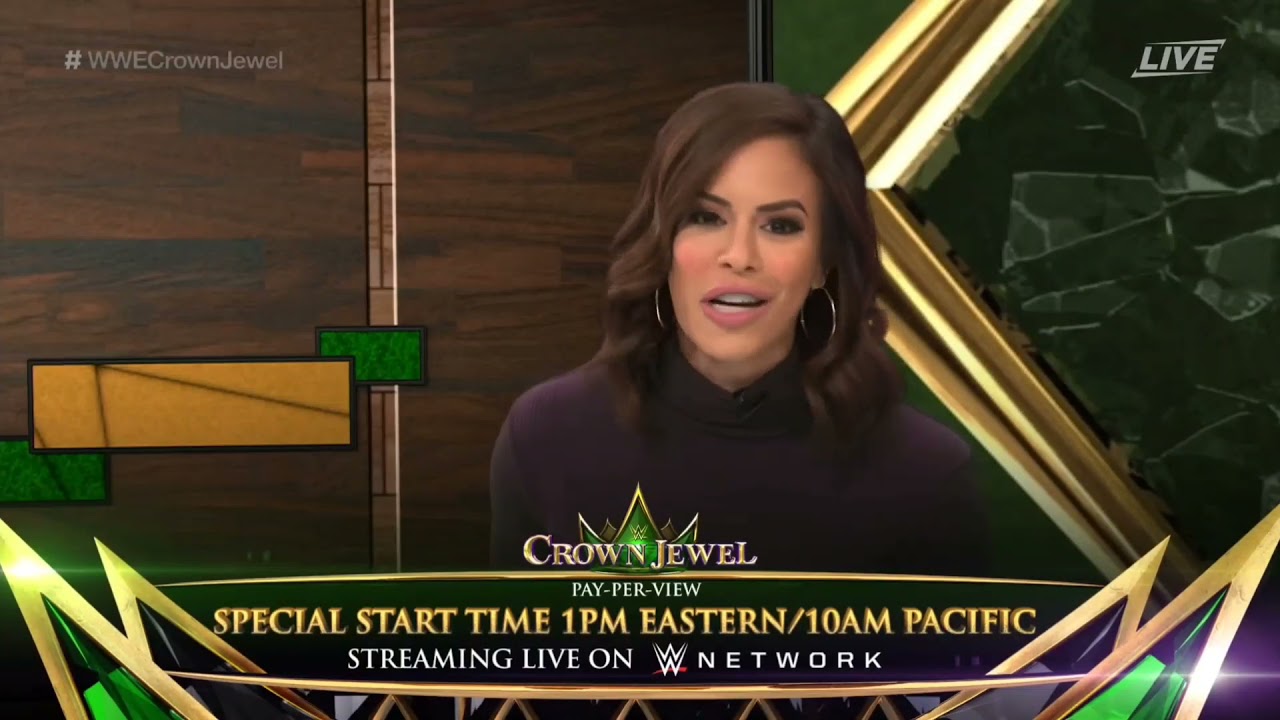 WWE Crown Jewel 2019 Match Card HD