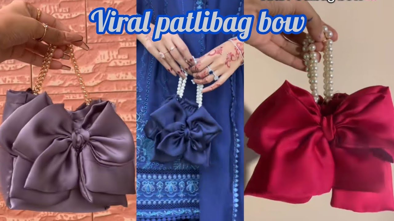 How to make potlibag with bow /beginners friendly tutorial@sumaira Mustafa.