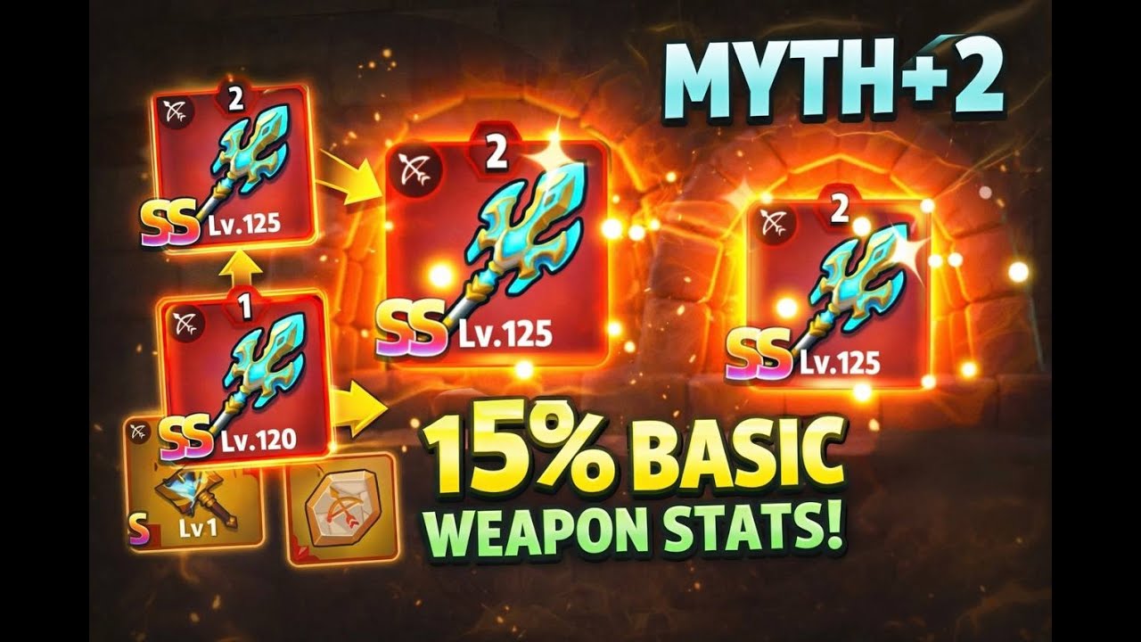 ARCHERO: +15 BASE WEAPON STATS! NEXT STEP! TRIDENT MYTH +2!