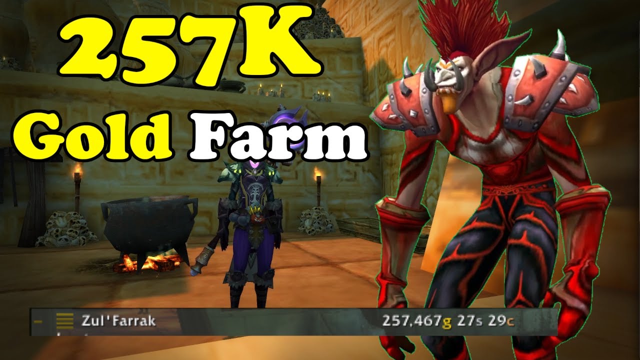 257K Gold Farm In WoW - Gold Making, Gold Farming
