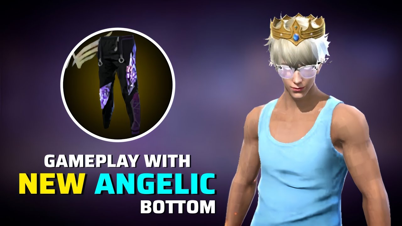 Gameplay with New Angelic Bottom 👾 | Garena Free Fire Max #freefire #freefiremax 