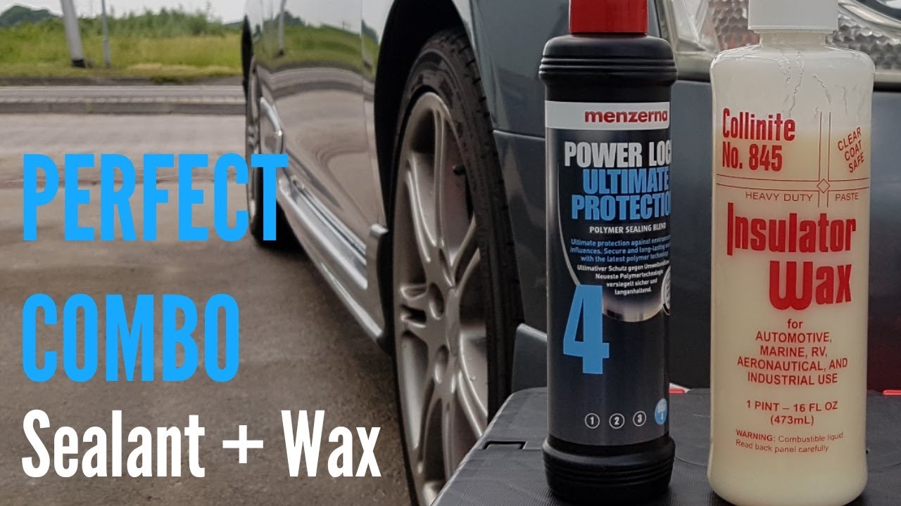 ASMR Menzerna Power Lock (jescar) Polymer Sealant + Collinite No 845 Insulator Wax #cardetailing