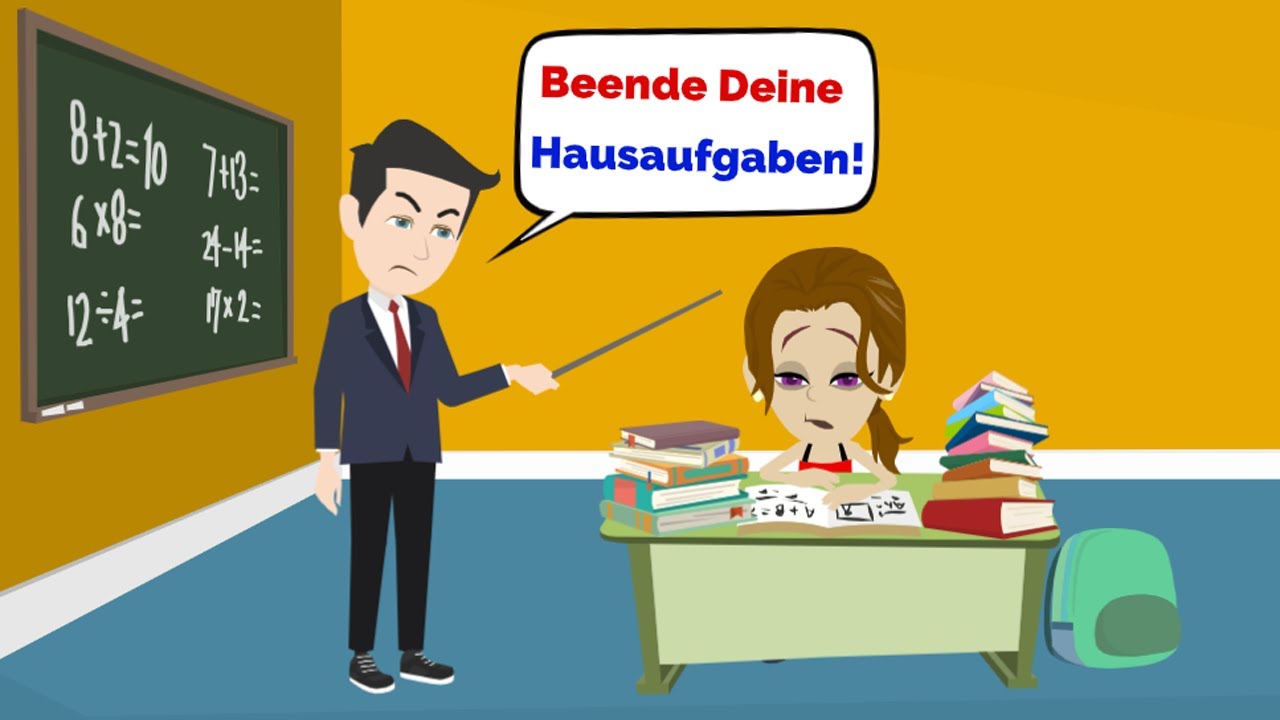 Milas Notebook wurde gestohlen| Learn German easily with Animated Stories |Learn German Conversation