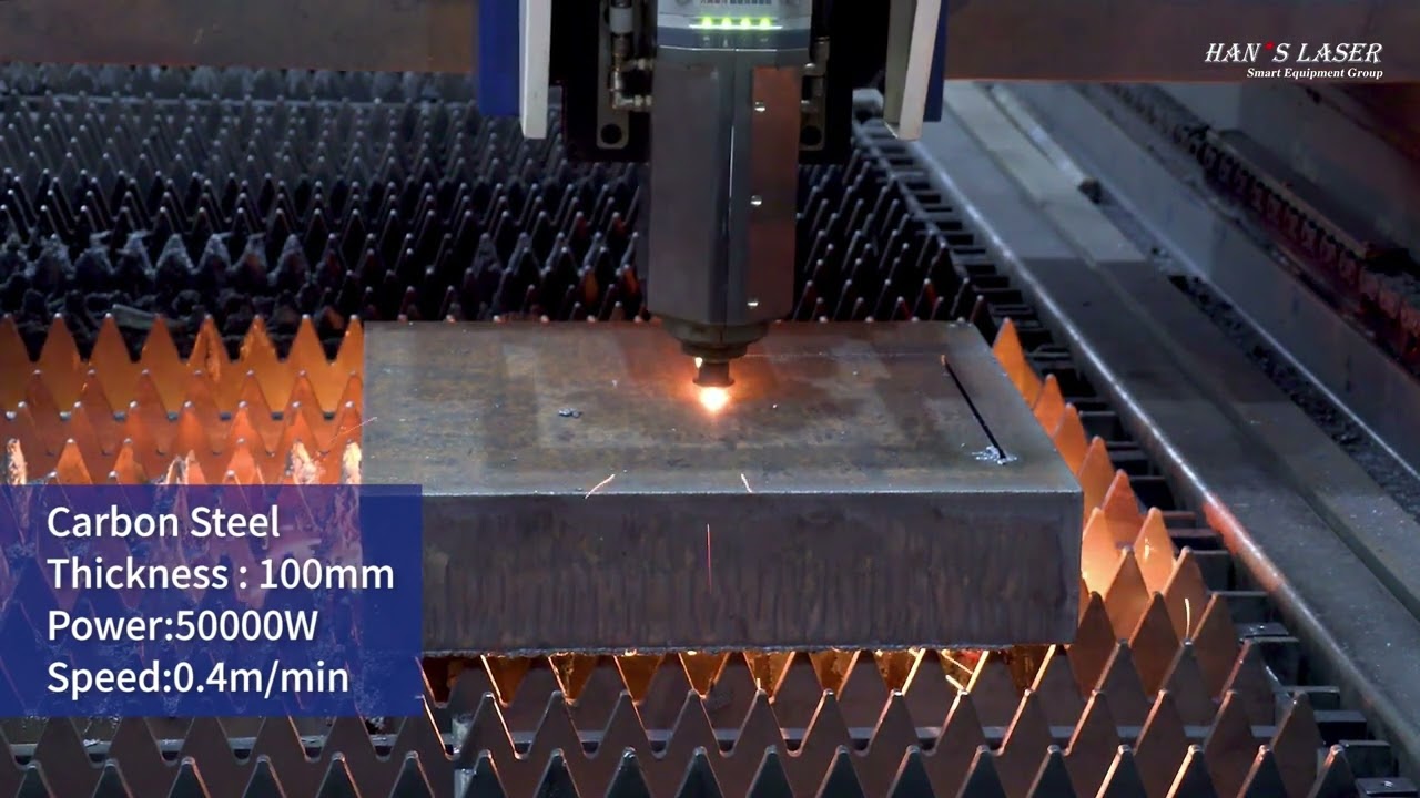 Lasersko sečenje metala 100mm | Han's Laser 50kW fiber laser – ekstremna snaga i preciznost