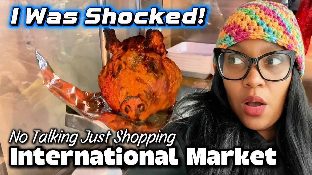 Roasted Pig Heads & Crazy Snacks! 🤯 Exploring an International Market!