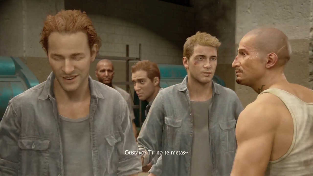 Uncharted 4  A Thief’s End, Prison Fight in Chapter 2. PS4 Pro Gameplay