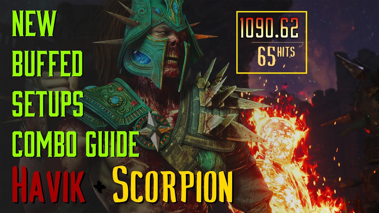 Mortal Kombat 1 Havik Scorpion Combo + Setups Guide (109% Damage)