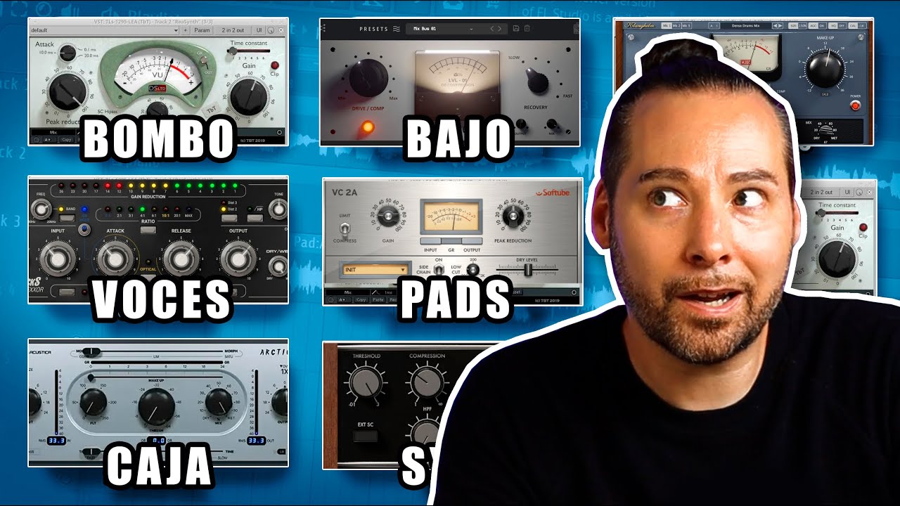 Qué PLUGIN COMPRESOR usar para cada Sonido en la MEZCLA (Tabla de Tipos de Compresores)