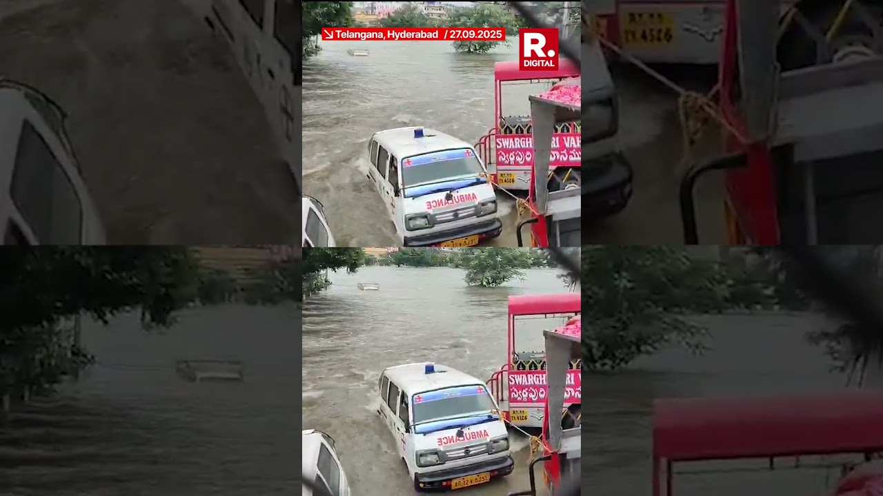 Heavy Rains Flood Musi River In Hyderabad, Reservoir Gates Open As Residents Evacuated
