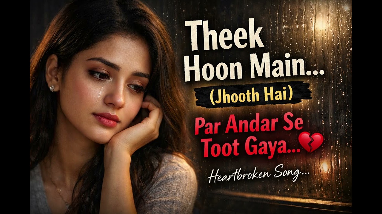 Theek Hoon Main (Jhooth Hai) 💔 | Sad Love Song | Heart Touching Breakup Song