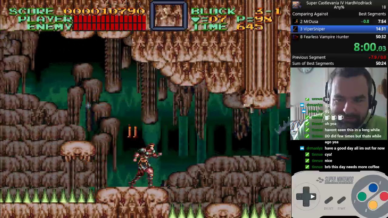 Super Castlevania IV hard mode hack any% PB/WR?