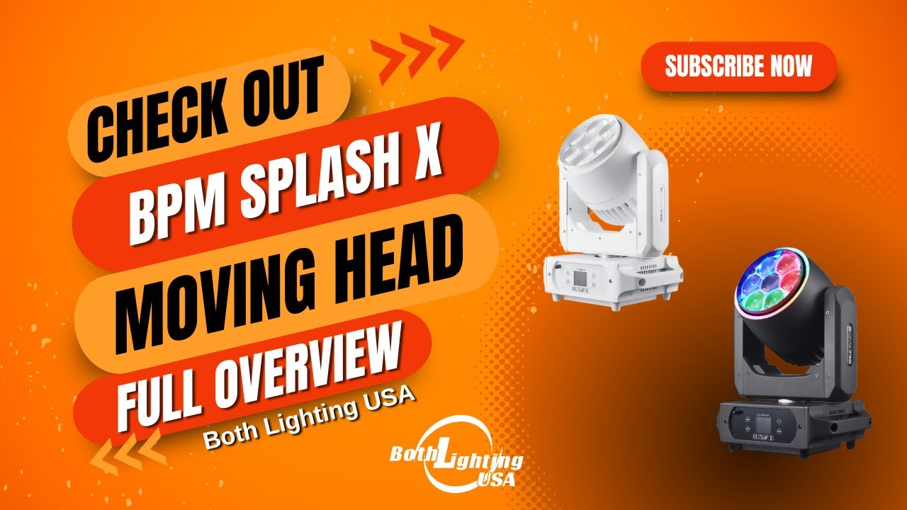 BPM Splash X | Fixture Settings Overview and Demo | Both Lighting USA