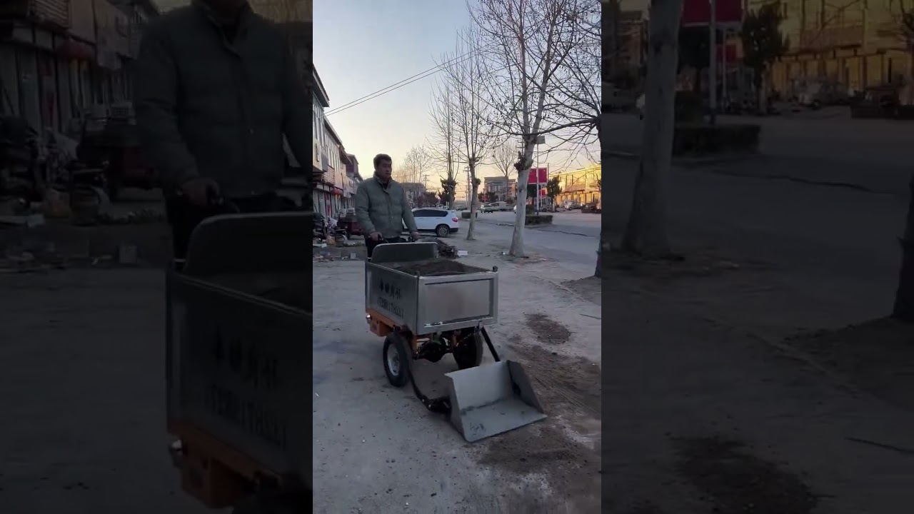 Efficient Construction Sand Loading Using Tricycle Machine