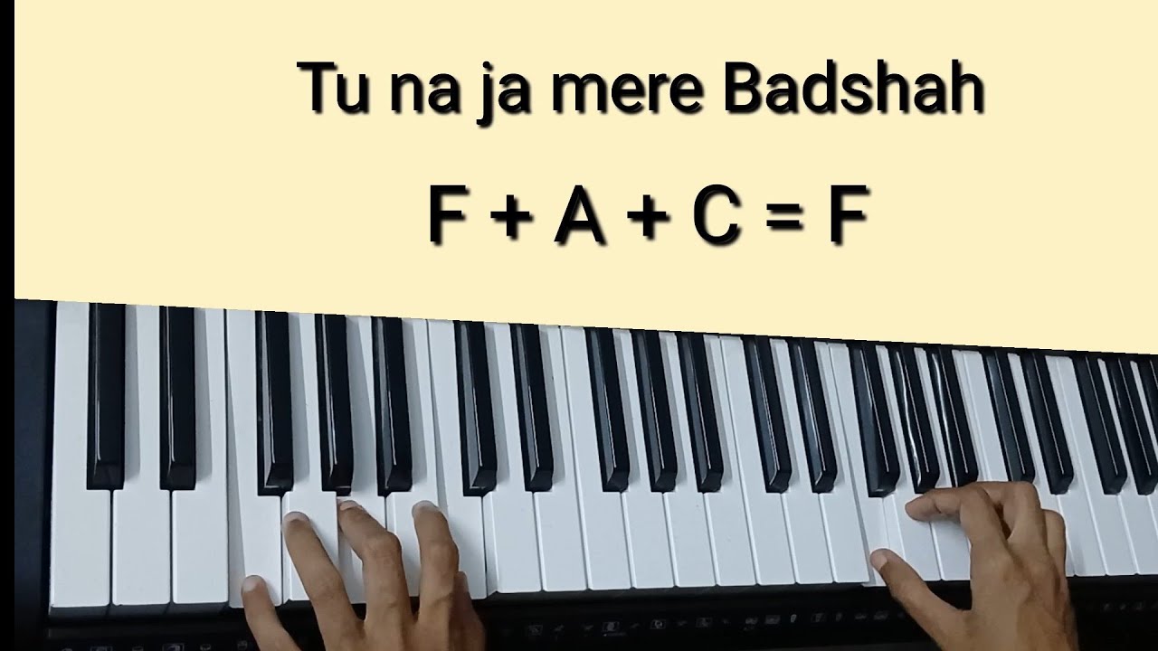 Tu Na Ja Mere Badshah Tutorial(Chords+Melody) | Khuda Gawah | Keyboard 