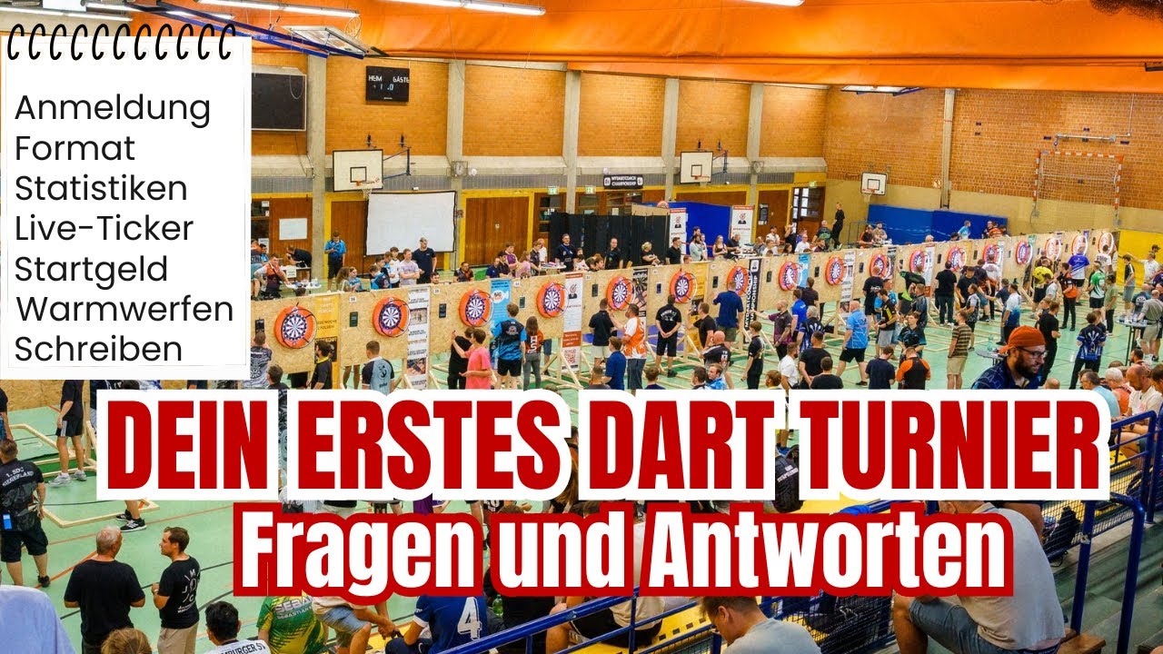 Dein erstes Dart Turnier 🎯🏆 - Alles, was du vorher wissen möchtest