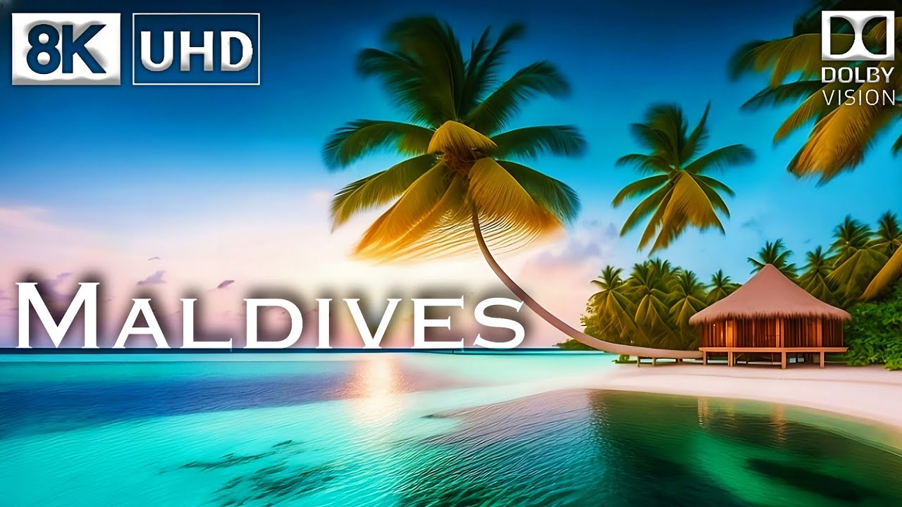 MALDIVES 🇲🇻 8K Video Ultra HD 60FPS Dolby Vision | Maldives 8K HDR | 8K TV