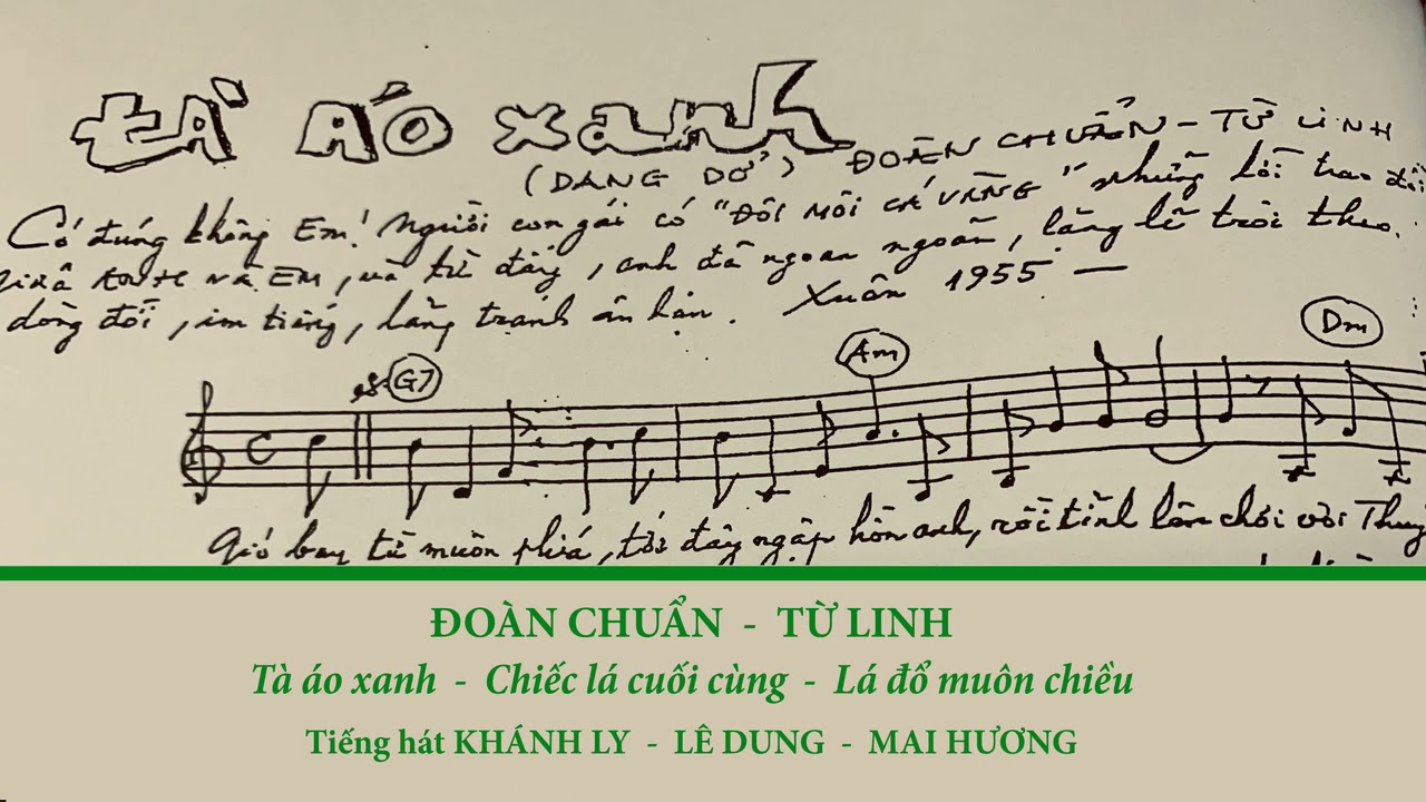 ĐOÀN CHUẨN - TỪ LINH | Tà Áo Xanh-Chiếc Lá Cuối Cùng-Lá Đổ Muôn Chiều | Khánh Ly-Lê Dung-Mai Hương
