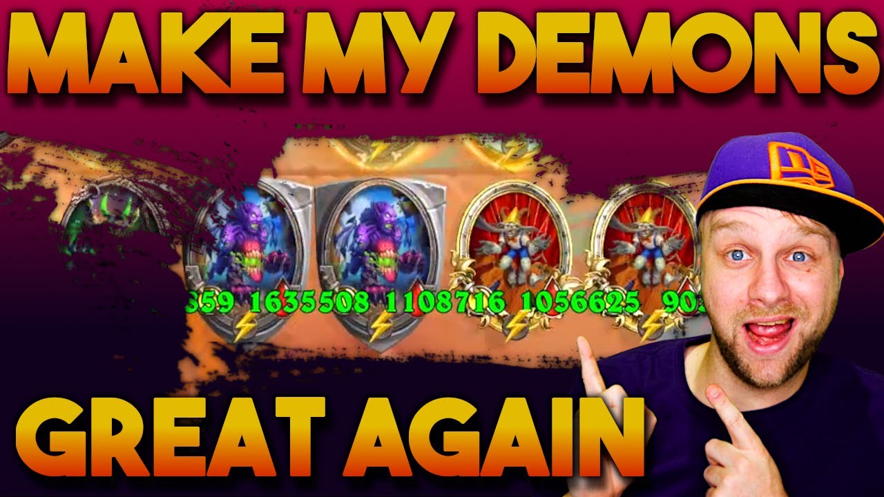Jeder liebt riesen Stats und Demons sind dafür am besten - Hearthstone Schlachtfeld