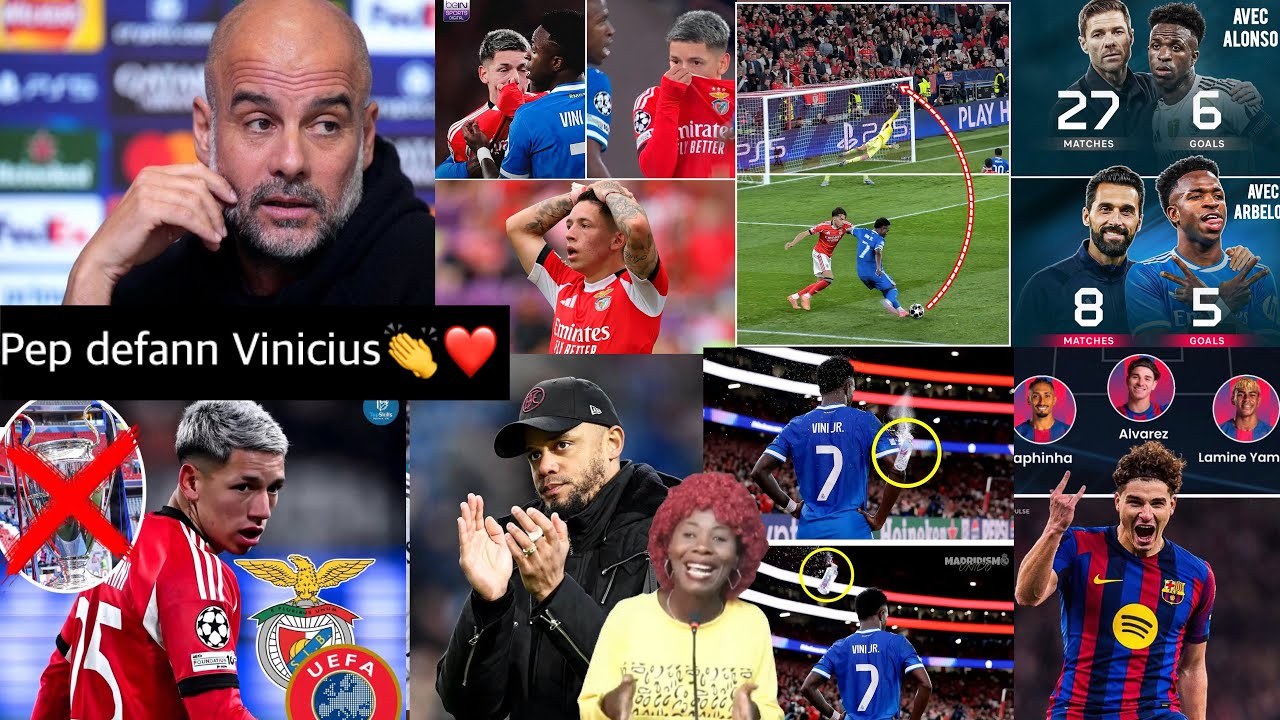 Vinicius jwenn anpil soutyen, Pep Guardiola defann li/ Arbeloa fè gwo travay, Alvarez nan Barcelone