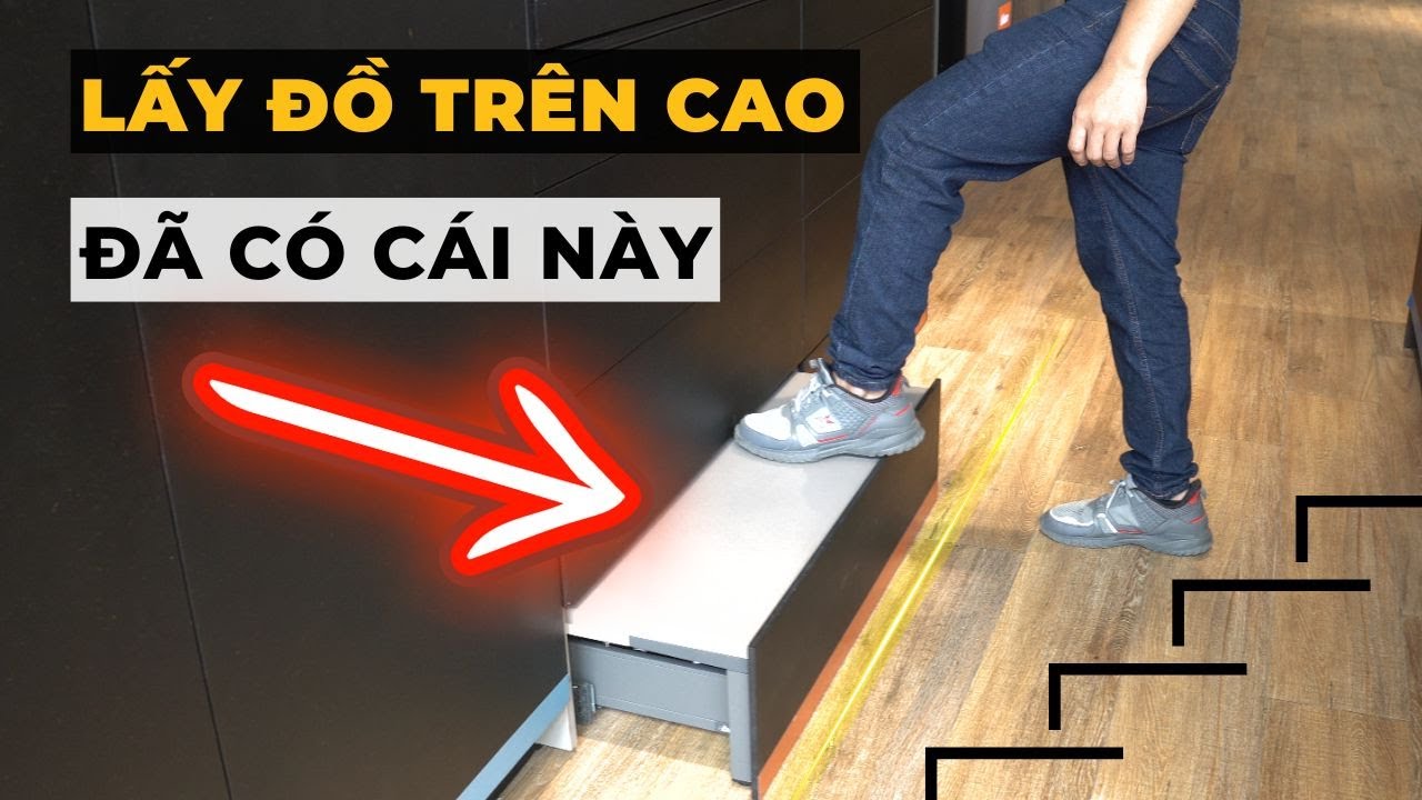 Giải pháp bục thang ngăn kéo Space Step của Blum | HUGA