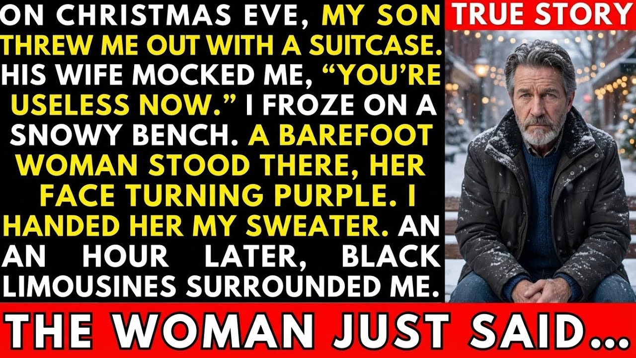 On Christmas Eve, My Son Threw Me Out—His Wife Laughed…Until a Barefoot Woman Spoke Up/revenge story