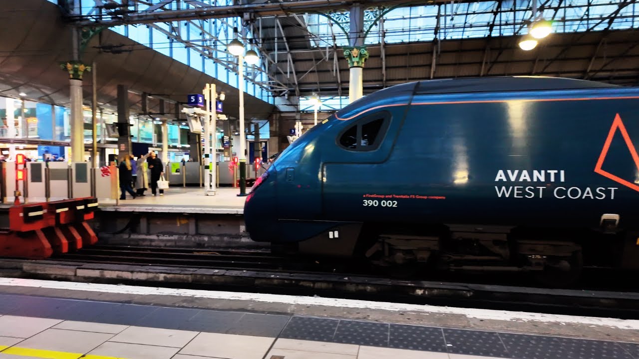 On the platform at Manchester's Piccadilly Station
