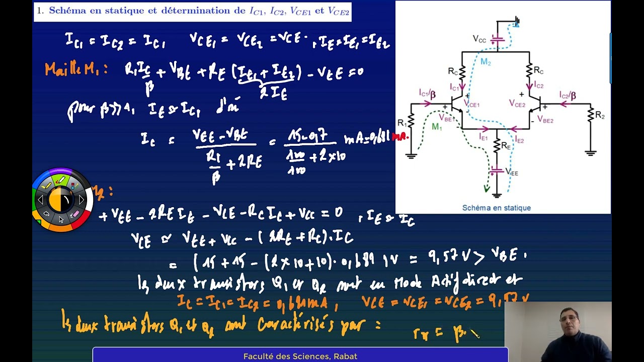 TD Electronique Analogique | Série 4 Exercice 1 et 2 | Amplificateur différentiel