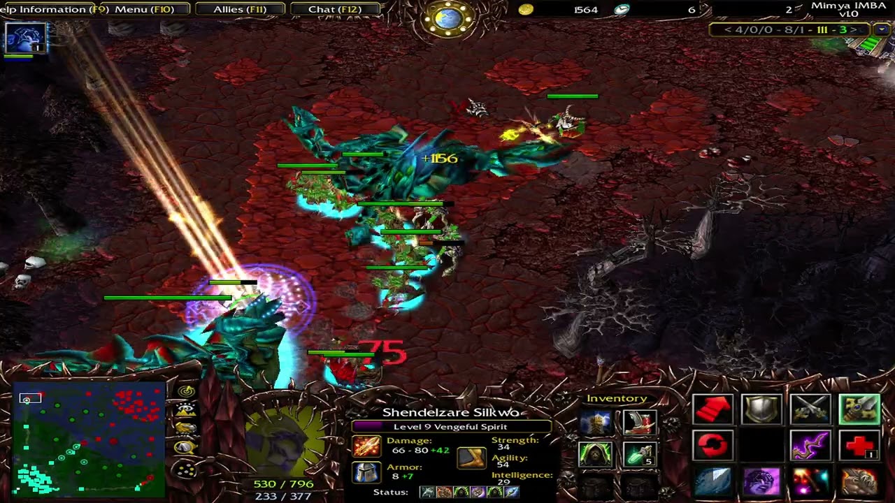 Dota Imba Mimya AI: Vengeful Spirit + Bonus skill: Essence Shift | Dota Hell Theme