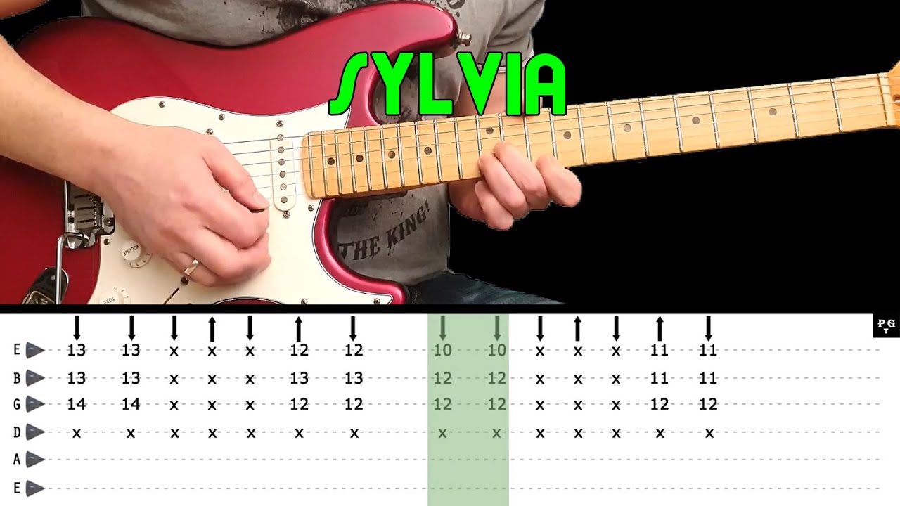 SYLVIA - Guitar lesson - Full song (with tabs) - Focus - fast & slow version